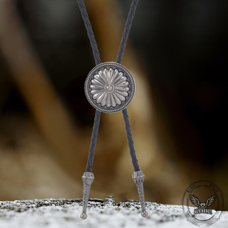 Celtic Pattern Cowboy Alloy Bolo Tie