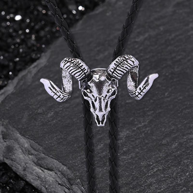 Cow Skull Alloy Bolo Tie
