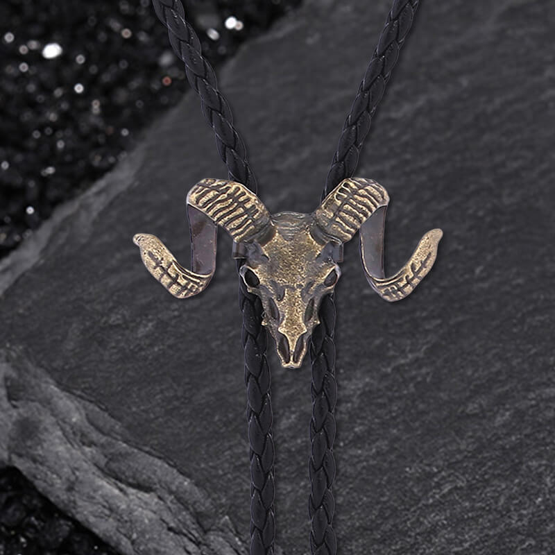 Cow Skull Alloy Bolo Tie
