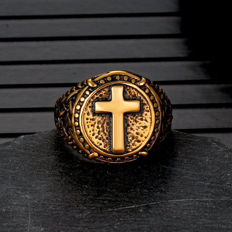 Cross Knot Stainless Steel Ring