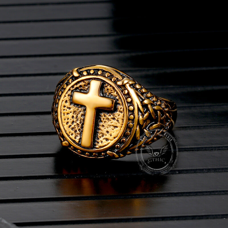 Cross Knot Stainless Steel Ring