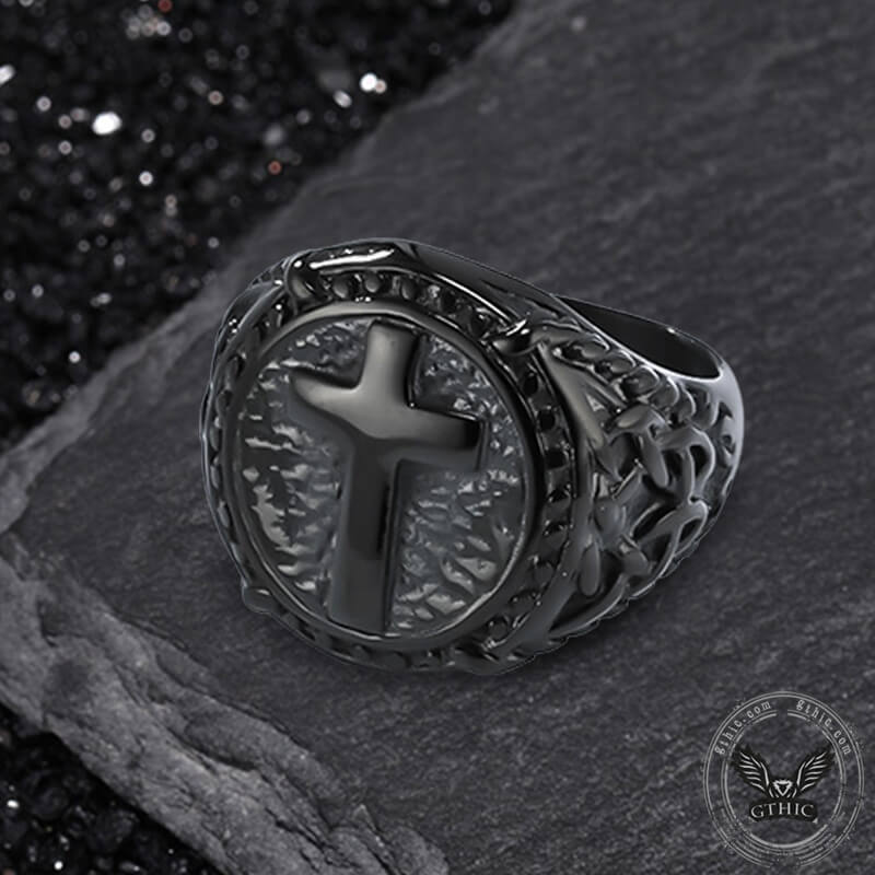 Cross Knot Stainless Steel Ring