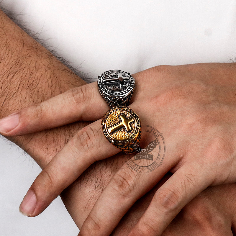 Cross Knot Stainless Steel Ring