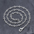 Cross Link Sterling Silver Necklace