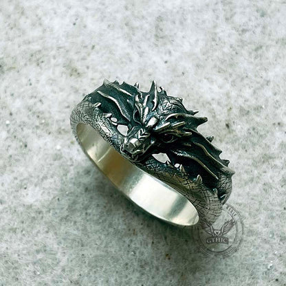 Domineering Dragon Head Sterling Silver Ring