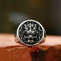 Dragon Head Pattern Stainless Steel Ring