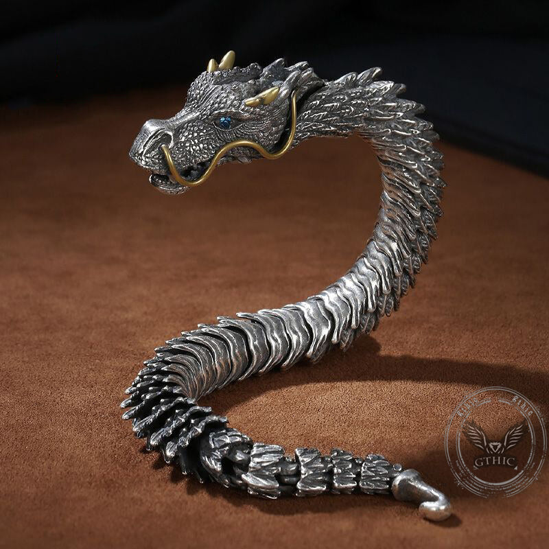 Dragon Ouroboros Copper Alloy Bracelet