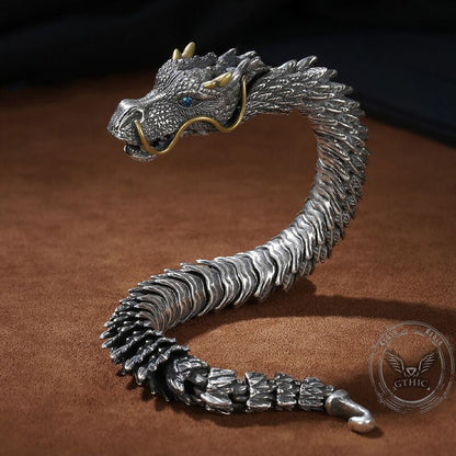 Dragon Ouroboros Copper Alloy Bracelet