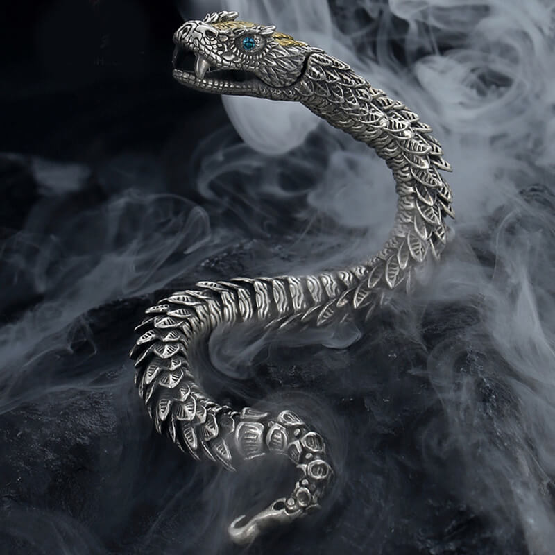 Dragon Ouroboros Copper Alloy Bracelet