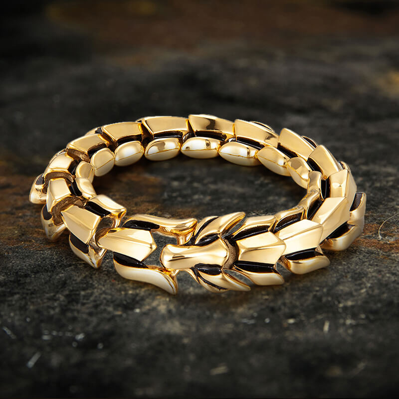 Dragon Scale Stainless Steel Bracelet