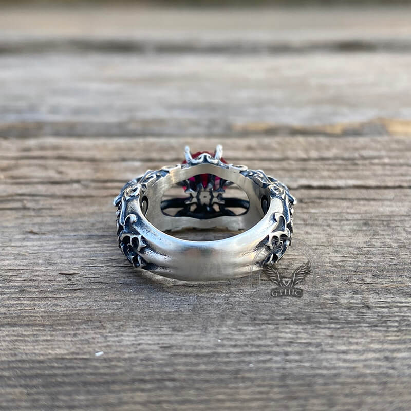 Dragon Zircon Sterling Silver Ring