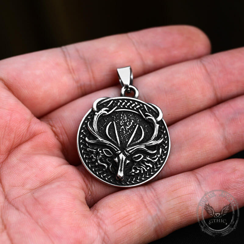 Elk Stainless Steel Pendant