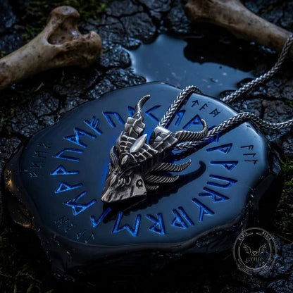 Evil Dragon Head Stainless Steel Pendant