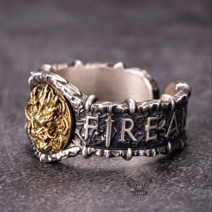 Fire Dragon Sterling Silver Ring