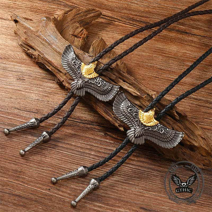 Flying Eagle Alloy Animal Bolo Tie
