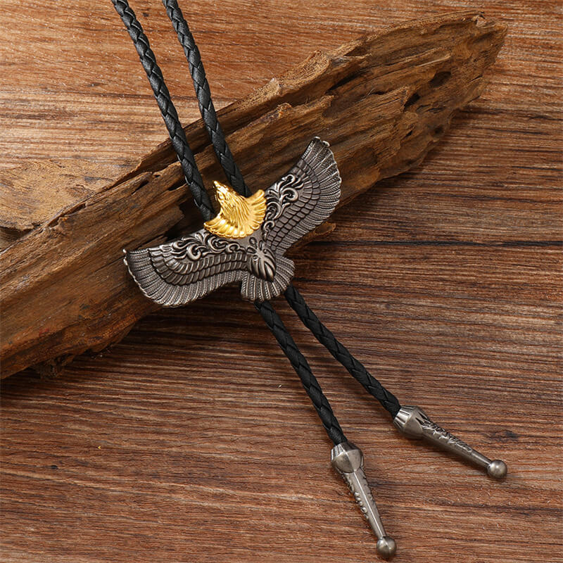 Flying Eagle Alloy Animal Bolo Tie