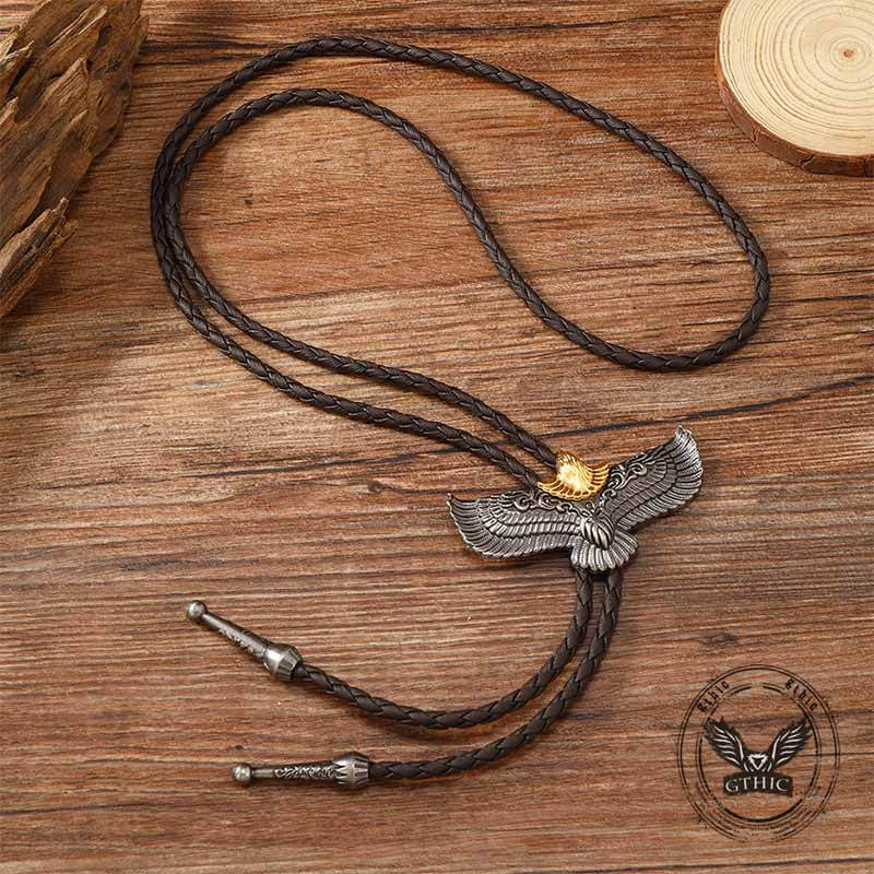 Flying Eagle Alloy Animal Bolo Tie