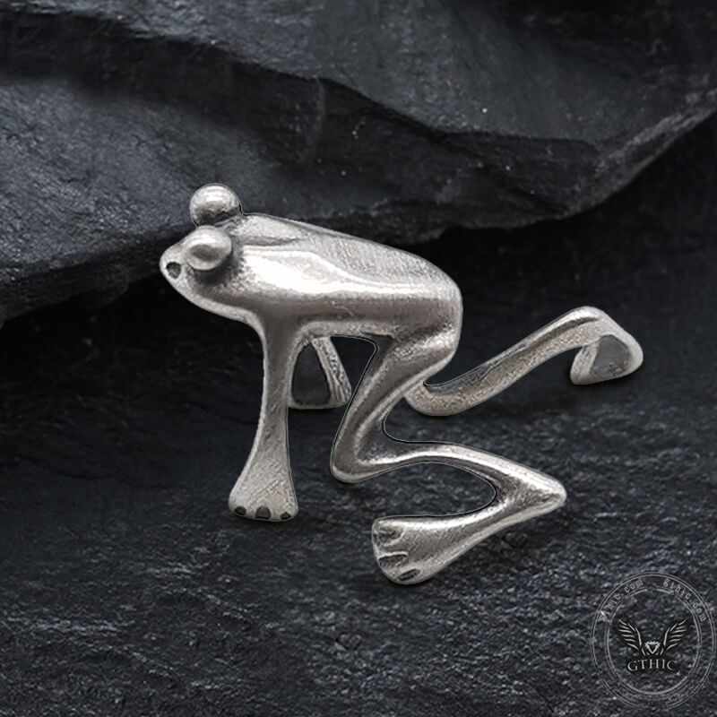 Frog Sterling Silver Ear Cuffs
