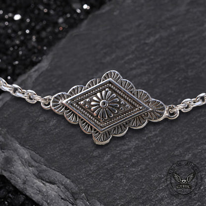 Geometric Pattern Stainless Steel Jewelry Set
