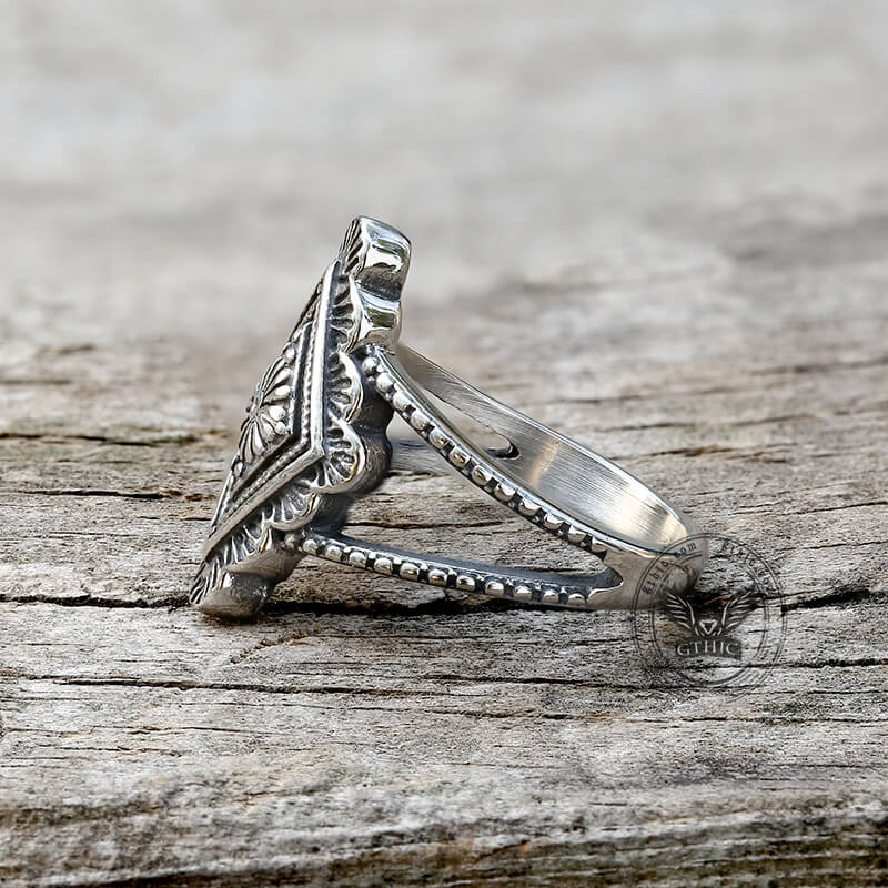 Geometric Pattern Stainless Steel Jewelry Set