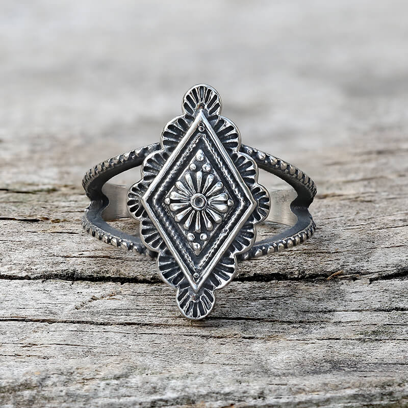 Geometric Pattern Stainless Steel Jewelry Set