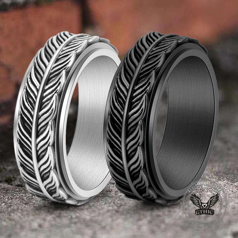Goldfish Tail Stainless Steel Spinner Ring