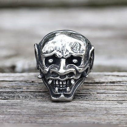 Hannya Oni Stainless Steel Ring