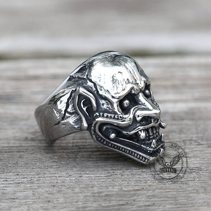 Hannya Oni Stainless Steel Ring