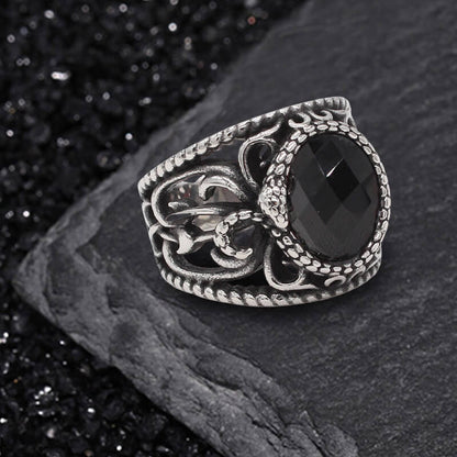 Hollow Design Stainless Steel Snake Ring