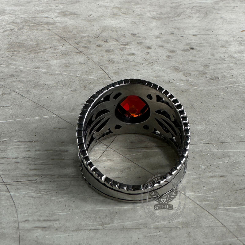 Hollow Design Stainless Steel Snake Ring