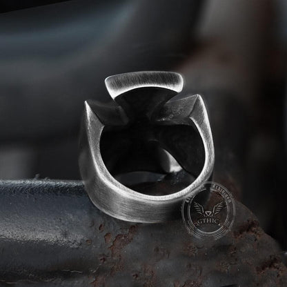 Iron Cross Stainless Steel Ring