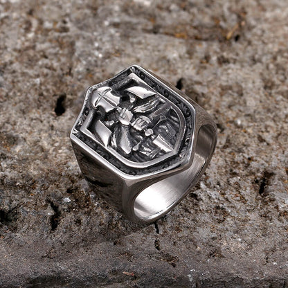 Knights Templar Crusade Stainless Steel Ring