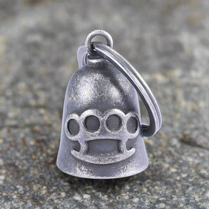 Knuckle Shape Guardian Bell Stainless Steel Keychain