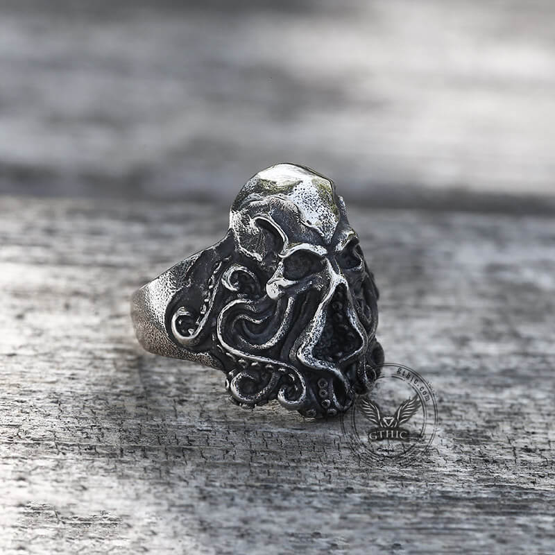 Kraken Octopus Stainless Steel Ring