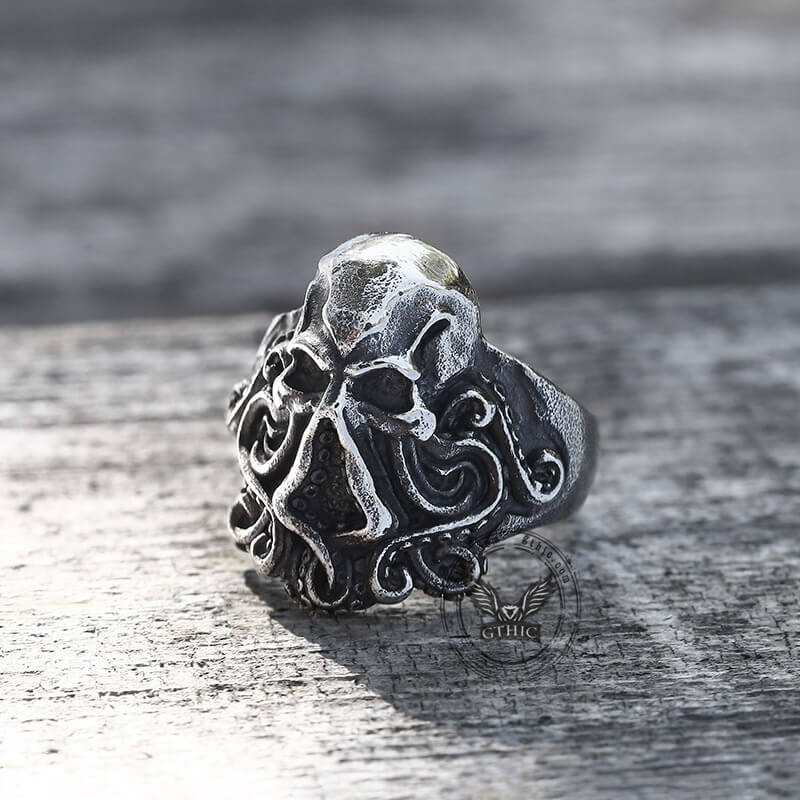 Kraken Octopus Stainless Steel Ring