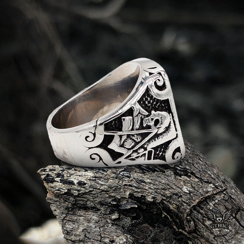 Masonic Stainless Steel Ring
