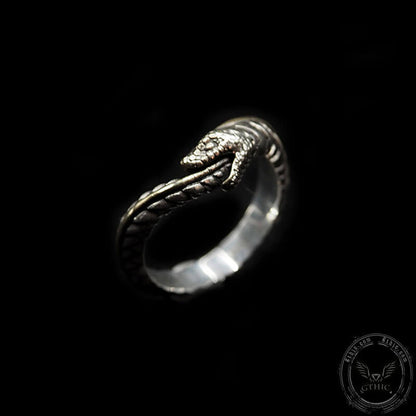 Ouroboros Sterling Silver Ring