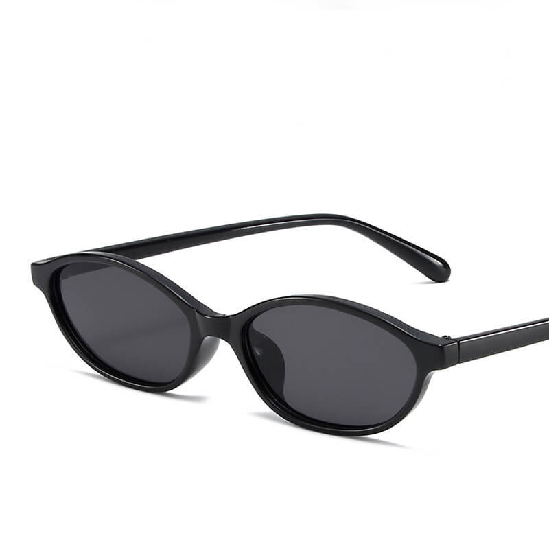 Oval Small Frame Sun Visor Ac Sunglasses
