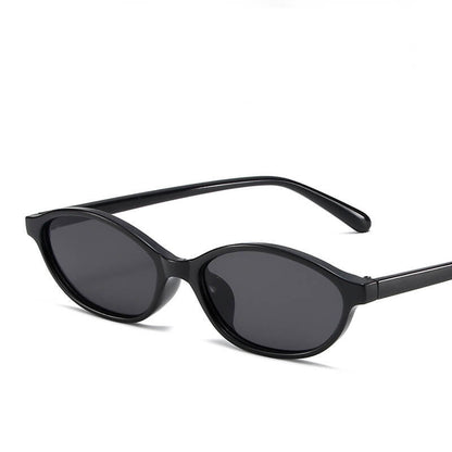 Oval Small Frame Sun Visor Ac Sunglasses