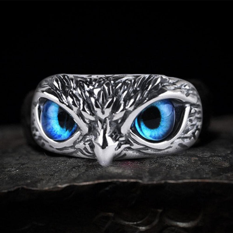 Owl Sterling Silver Animal Ring