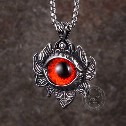 Pattern Devil Eye Stainless Steel Pendant