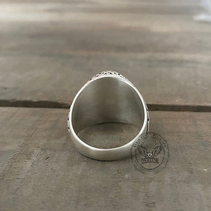 Pattern Gem Sterling Silver Ring