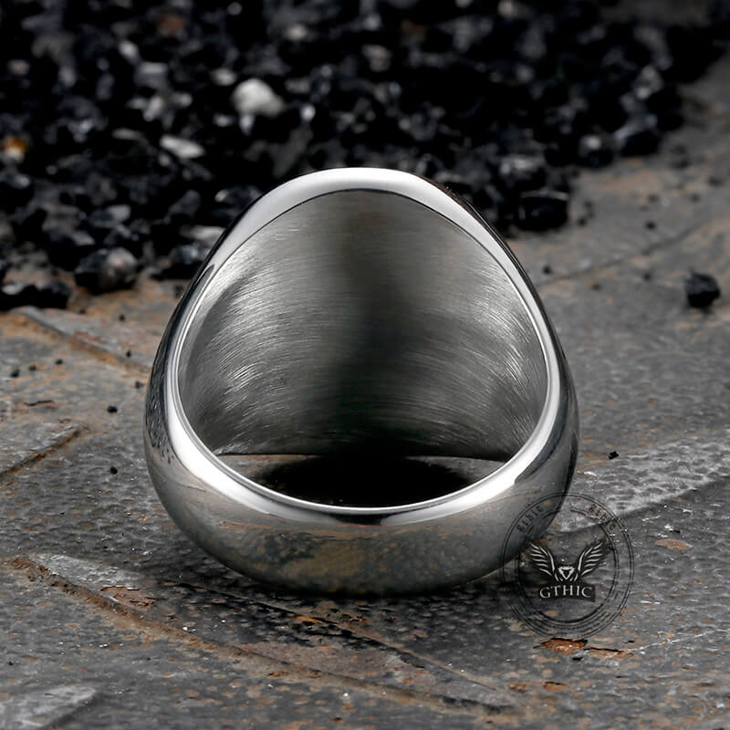 Roaring Tiger Head Stainless Steel Ring
