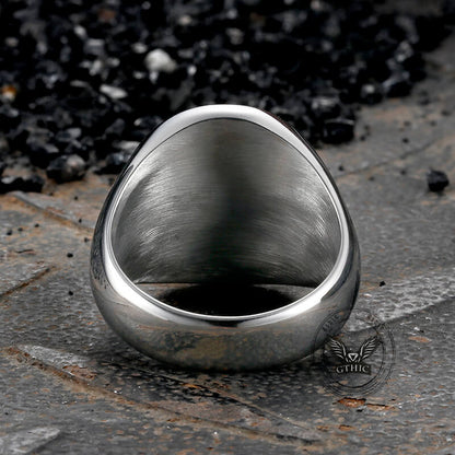 Roaring Tiger Head Stainless Steel Ring