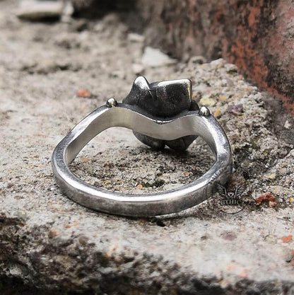 Rose Stainless Steel Gothic Ring