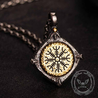 Rune Totem Sterling Silver Viking Pendant