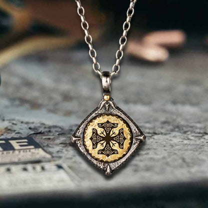 Rune Totem Sterling Silver Viking Pendant
