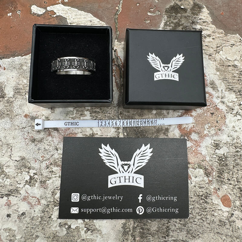 Scorpion Stainless Steel Spinner Ring