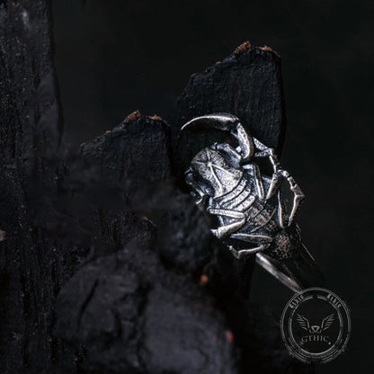 Scorpion Sterling Silver Animal Open Ring
