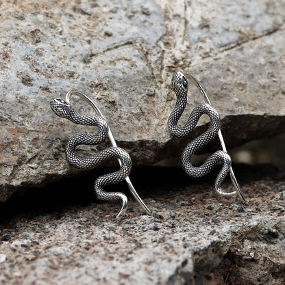 Snake Stainless Steel Ear Climber Cuffs